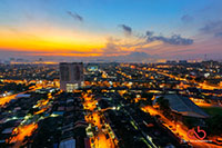 Sunrise captured from the hotel room in Johor Bahru taken with Sony A6000 and Sony Kit Lens 16-50mm